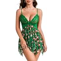 Avidlove Lingerie for Women Lace Babydoll Sleepwear Boudoir Outfits Plus Size Langeray XS-5XL