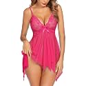 Avidlove Lingerie for Women Lace Babydoll Sleepwear Boudoir Outfits Plus Size Langeray XS-5XL