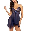 Avidlove Lingerie for Women Lace Babydoll Sleepwear Boudoir Outfits Plus Size Langeray XS-5XL