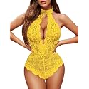 Avidlove Lingerie for Women Sexy Lace Bodysuit Teddy Babydoll Nightgown