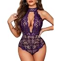 Avidlove Lingerie for Women Sexy Lace Bodysuit Teddy Babydoll Nightgown