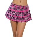 Avidlove Pleated Mini Skirt Low Rise Y2K Plaid Schoolgirl Skirts for Women