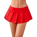 Avidlove Pleated Mini Skirt Low Rise Y2K Plaid Schoolgirl Skirts for Women