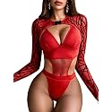 Avidlove Rave Outfits for Women Festival Sexy Lingerie Bodysuit 2 Piece