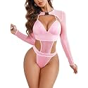 Avidlove Rave Outfits for Women Festival Sexy Lingerie Bodysuit 2 Piece