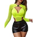 Avidlove Rave Outfits for Women Festival Sexy Lingerie Bodysuit 2 Piece