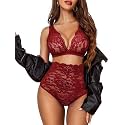 Avidlove Sexy Lingerie for Women High Waist Bra and Panty Set Strappy Babydoll Bodysuit