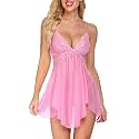 Avidlove Women Lingerie Lace Babydoll V Neck Sexy Sleepwear Strap Chemise