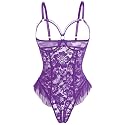 Avidlove Women One Piece Lingerie Sexy Lace Babydoll Mini Bodysuit