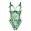 Avidlove Women One Piece Lingerie Sexy Lace Babydoll Mini Bodysuit