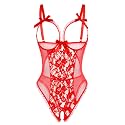 Avidlove Women One Piece Lingerie Sexy Lace Babydoll Mini Bodysuit