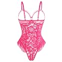 Avidlove Women One Piece Lingerie Sexy Lace Babydoll Mini Bodysuit