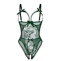 Avidlove Women One Piece Lingerie Sexy Lace Babydoll Mini Bodysuit