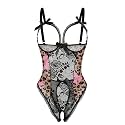 Avidlove Women One Piece Lingerie Sexy Lace Babydoll Mini Bodysuit