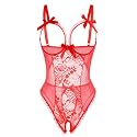 Avidlove Women One Piece Lingerie Sexy Lace Babydoll Mini Bodysuit