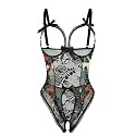 Avidlove Women One Piece Lingerie Sexy Lace Babydoll Mini Bodysuit