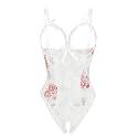 Avidlove Women One Piece Lingerie Sexy Lace Babydoll Mini Bodysuit