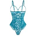 Avidlove Women One Piece Lingerie Sexy Lace Babydoll Mini Bodysuit