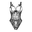 Avidlove Women One Piece Lingerie Sexy Lace Babydoll Mini Bodysuit