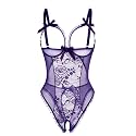 Avidlove Women One Piece Lingerie Sexy Lace Babydoll Mini Bodysuit