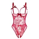 Avidlove Women One Piece Lingerie Sexy Lace Babydoll Mini Bodysuit