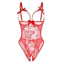 Avidlove Women One Piece Lingerie Sexy Lace Babydoll Mini Bodysuit