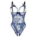 Avidlove Women One Piece Lingerie Sexy Lace Babydoll Mini Bodysuit