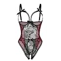 Avidlove Women One Piece Lingerie Sexy Lace Babydoll Mini Bodysuit