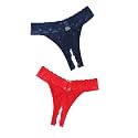 Avidlove Womens Lace Panties Low Waist Thong T Back Hollw Out Underwear