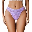 Avidlove Womens Lace Panties Low Waist Thong T Back Hollw Out Underwear