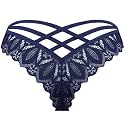 Avidlove Womens Underwear Lace Thongs Cheeky Panties with Criss Cross Back