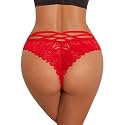 Avidlove Womens Underwear Lace Thongs Cheeky Panties with Criss Cross Back