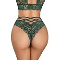 Avidlove Womens Underwear Lace Thongs Cheeky Panties with Criss Cross Back