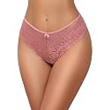 Avidlove Womens Underwear Lace Thongs Cheeky Panties with Criss Cross Back