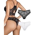Avidlove Womens Underwear Lace Thongs Cheeky Panties with Criss Cross Back