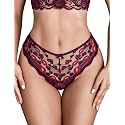 Avidlove Womens Underwear Lace Thongs Cheeky Panties with Criss Cross Back