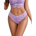 Avidlove Womens Underwear Lace Thongs Cheeky Panties with Criss Cross Back