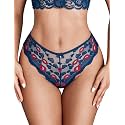 Avidlove Womens Underwear Lace Thongs Cheeky Panties with Criss Cross Back
