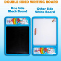 avis 2 in 1 Unicorn Writing Slate with Pencil box for kids Blue