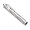 AVIS Aluminium Pocket Pen LED Torch Light for Doctors | Nurses | Medical Students | Moon White Light | Super Bright | Free Battery (Silver) 200 Lumen