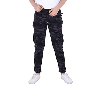 women casual camouflage dry fit six pocket regular gym green trackpant