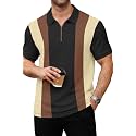 Avix Men39s Vertical Striped Polo Shirt with