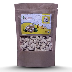 avlokan 100 natural 250g whole cashews  whole crunchy cashew  kaju nuts  nutritious amp delicious  gluten free  source of minerals amp vitamins