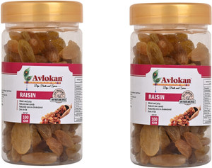 avlokan dry grapes premium seedless kishmish raisins dry fruits raisins 2 x 100 g
