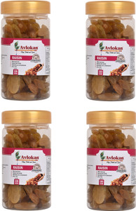 avlokan dry grapes premium seedless kishmish raisins dry fruits raisins 4 x 100 g