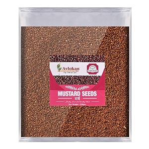 avlokan fresh  natural mustard seeds small  sarso  whole rai pack of 1 x 250g