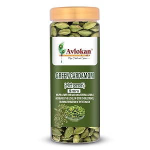 avlokan natural whole cardamom green 9mm-100gm green elaichi  big size green haricardamom from wayanad kerala  no artificial colors or preservatives