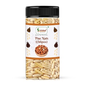 avlokan pine nuts without shell jar pack afghani chilgoza giriraw 50g