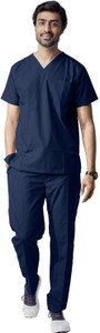 avneel - a comfortable uniform uniform mens scrub suits  5 pocket scrubs  ideal for doctors nurses pant shirt hospital scrub