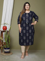 Avnii Women Printed Floral Print Straight Kurta